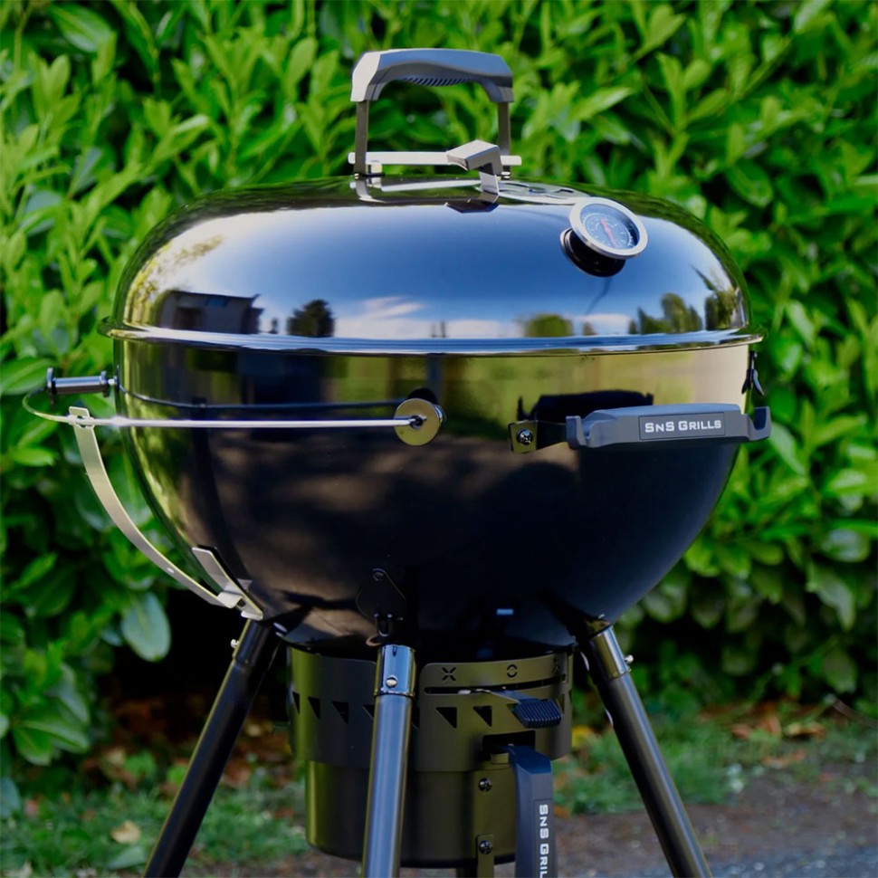 Угольный гриль SnS Kettle Black Edition, с корзиной SnS, 57 см, черный