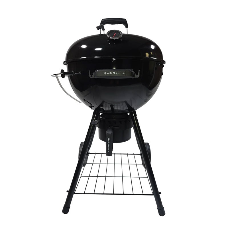 Угольный гриль SnS Kettle Black Edition, с корзиной SnS, 57 см, черный